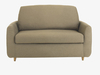 Italian chambray fabric compact sofa bed