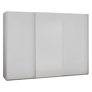 Kripton Matt White&Mirror 3 Door Sliding Wardrobe W240Xh240Cm