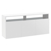 Kubrik White High Gloss Large Sideboard