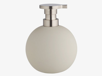 Linen white soft-touch soap dispenser