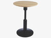 Low black spindle side table