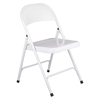 Macadam White Metal Folding Chair