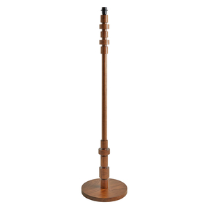 Maldon Base Walnut Stained Ash Wood Floor Lamp Base