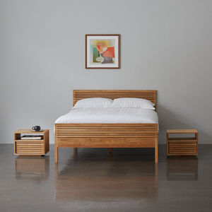 Max 135Cm Double Bed,  Coen Mattress And 2 Bedside Tables