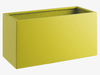 Medium yellow fibreglass window box planter