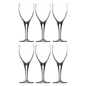 Michelangelo Set Of 6 Clear White Wine Glasses 22.5Cl