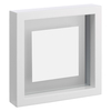 MONRO 10 x 10cm/ 4 x 4 white reversible floating photo frame