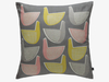 Multi-coloured bird cushion 45 x 45cm