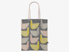 Multi-coloured bird pattern shopper