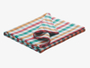 Multi-coloured check cotton throw