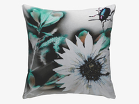 Multi-coloured floral cushion 45 x 45cm