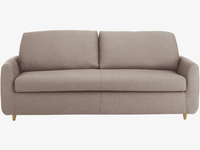 Natural fabric 3 seater sofa