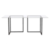 Nic Large Glass And Black Metal Desk