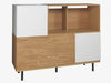 Oak/white modular dining cupboard