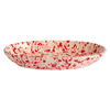 Octavia Pink And Red Splatter Oval Platter D26Cm