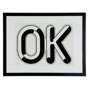 Ok Print With Frame Ok 60 X 80 Cm