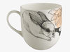 Patterned bone china mug