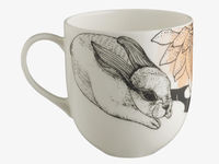 Patterned bone china mug