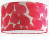 Pink fabric lampshade with diffuser 40 x 23cm