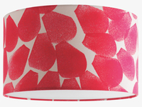 Pink fabric lampshade with diffuser 40 x 23cm
