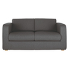 Porto Charcoal Grey Fabric 2 Seater Sofa Bed