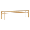 Radius 4 Seater Solid Oak Dining Bench