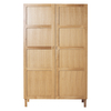Radius Oak 2 Door Wardrobe With Hanging Rail And 5 Shelves
