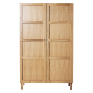 Radius Oak 2 Door Wardrobe With Hanging Rail And 5 Shelves