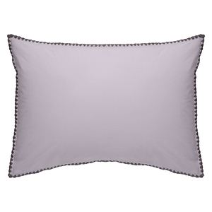 Ramona Lilac Stonewashed Pair Of Rectangular Pillowcases With Shell-Stitched Edge