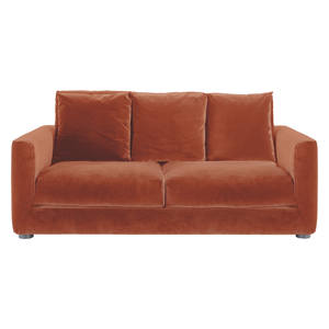 Rupert Orange Velvet 2 Seater Sofa