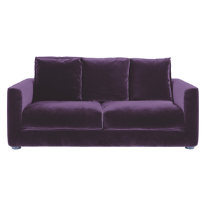 Rupert Purple Velvet 2 Seater Sofa