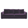 Rupert Purple Velvet 4 Seater Sofa