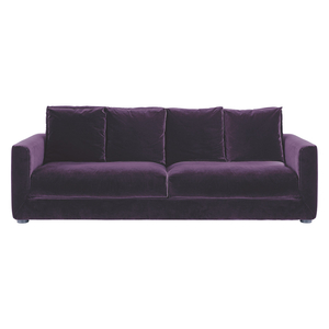 Rupert Purple Velvet 4 Seater Sofa
