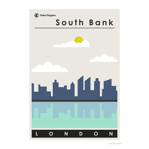 South Bank 70X100 Print By This Charming Print