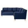 Swift Blue Fabric Reversable Corner