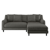 Swift Charcoal Grey Fabric Right Hand Chaise Sofa