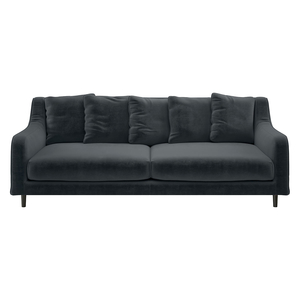 Swift Dark Grey Velvet 3 Seater