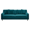 Swift Green Velvet 3 Seater