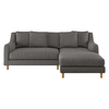 Swift Grey Wool Right Hand Chaise