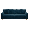 Swift Ink Blue Velvet 3 Seater Sofa