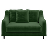 Swift Moss Green Velvet Loveseat Sofa