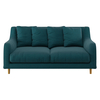 Swift Teal Tweed Wool 2 Seater