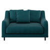 Swift Teal Wool Loveseat Sofa