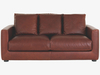 Tan leather 2 seater sofa