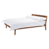Tatsuma Walnut 150Cm Kingsize Bed With Coen Mattress