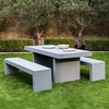 Tico 8 Seater Tico Dining Set With Grey Table And 2 Benches