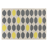 Trillo Medium Grey And Yellow Cotton Rug 140 X 200Cm