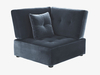 Velvet left-arm corner unit
