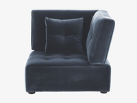 Velvet right-arm corner unit