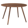 Vince 4 Seat Round Walnut Dining Table